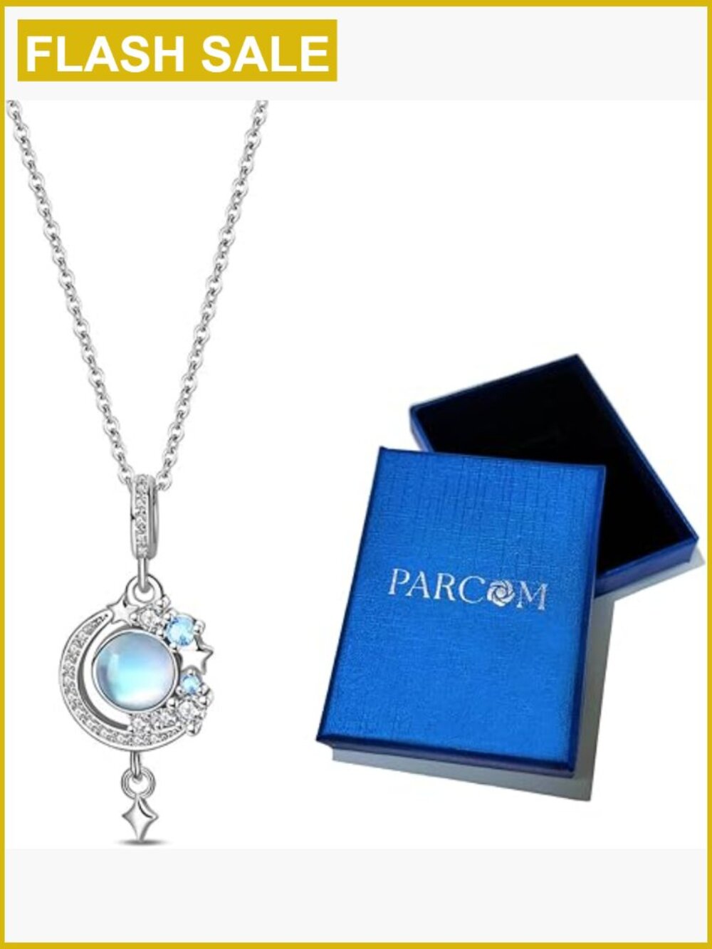 925 Sterling Silver Dainty Pendant Necklace Hypoallergenic Moonstone Jewelry